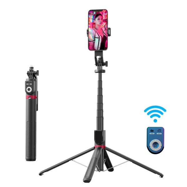 Flexible Selfie Stick Foldable Handheld Tripod 360 Degree Rotation Remote Control Selfie Ttick Tripod  Wireless Mobile Phone