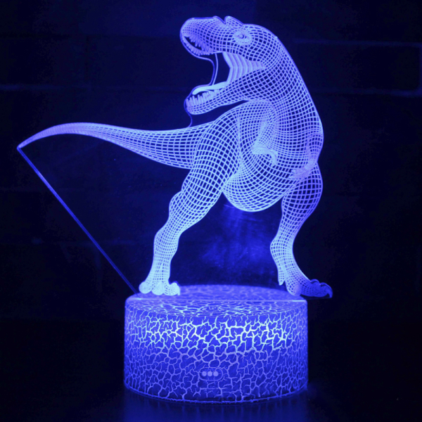 3D Acrylic Custom Photo Creative Lamparas Children Room  Table Desk Base USB LED Dinosaurs Night Light