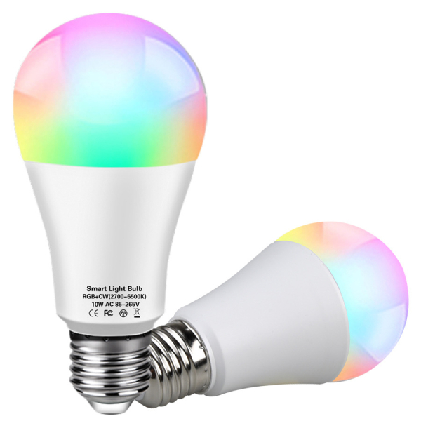 Alexa Control Tuya Smart WIFI Bulb RGB CW WW changing light 15W 18W E27 Smart Life Bulb smart light bulb high lumens