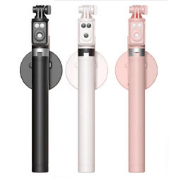 3 In 1 Mini 360 Degree Flexible Tripod Selfie Stick Handheld Telescopic Fill double light Foldable Aluminum Monopod Selfie Stick