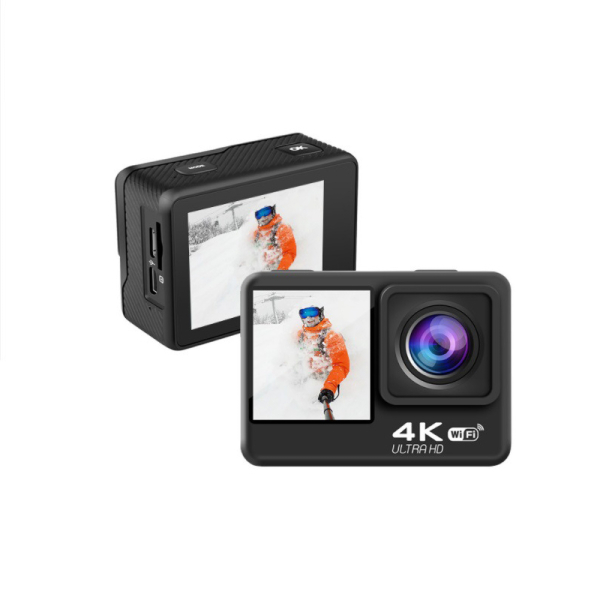 4K sports camera waterproof DV dual screen touch electronic stabilization remote control continuous shooting action camera