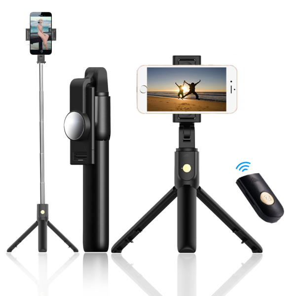 Smart 360 Degree Rotation Extendable selfie stick Phone Holder Remote Wireless Remote Control Flexible Selfie Stick