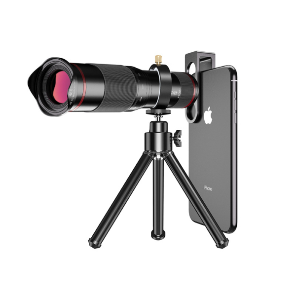 Mobile telescope Monocular 48X Dual remote photography HD camera telephoto lens phone holder for Mobile Telescope