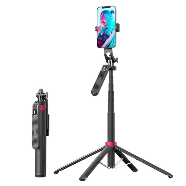 Multifunctional  Wireless Remote 360 Rotation Extendable smart Selfie Stick Tripod Stand Selfie Stick For Live Broadcast