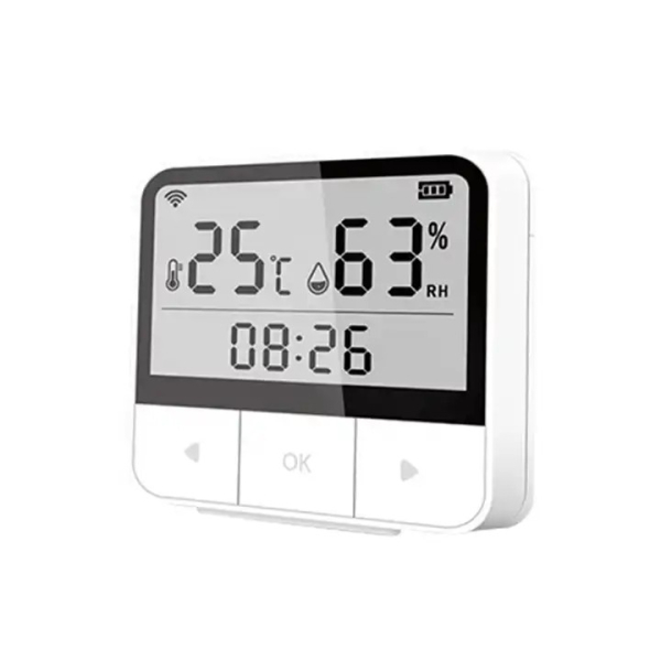 Tuya APP Control WiFi Wireless Temperature Humidity Monitor LCD Display Alarm smart humidity sensor