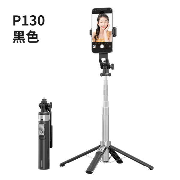 Flexible smart 360 Degree Selfie Stick  Fill light Foldable Wireless Rotating Selfie Stick Tripod Live Stand flexible selfie