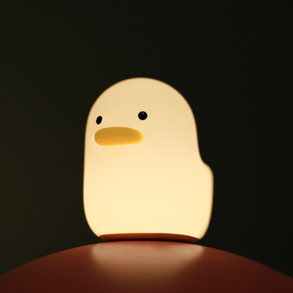 Sleeping Silicone Light Night  Cute Duck Table Lamp Rechargeable Touch Control Silicone night light bedroom sheep light